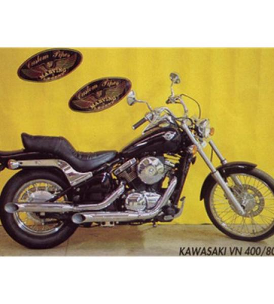 Silenziatore per KAWASAKI VN 800 CLASSIC Coppia Legend Cromo