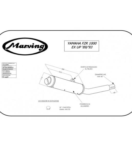 MARVING YAMAHA FZR 1000 EX-UP 89/93 - Y/2126/BC