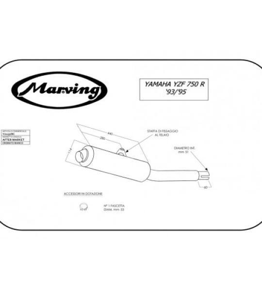 MARVING YAMAHA YZF 750 R 93/95 - Y/2137/BC