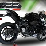 Scarico GPR compatibile con Kawasaki Ninja 650 2017-2020 - Deeptone Inox