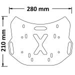 Portapacco Posteriore In Ferro Cf Moto Cl-X 700 2021-