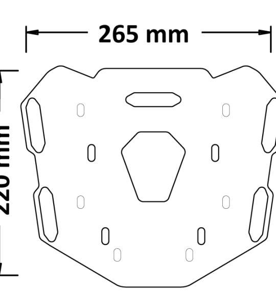 Portapacco Posteriore Con Supporto Bauletto Kymco Dtx 360 2021>