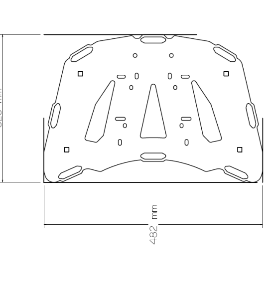 Portapacco Posteriore In Ferro Per Can Am Spyder F3 2014 - 2021