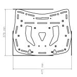 Portapacchi Posteriore In Pmma Con Predisposizione Led Per Can Am Spyder Rt 2014>2019