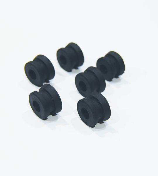 Serie Di Gommini Di Ricambio Per Lastra 3-4 Mm Con Membrana Colore Nero