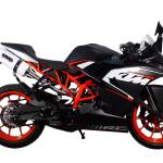 Scarico GPR compatibile con Ktm Rc 125 2014-2016 -  Albus Ceramic -  Scarico omologato -  silenziatore con db killer estraibile e raccordo specifico