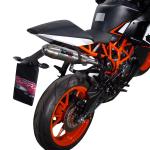 Scarico GPR compatibile con Ktm Rc 200 2014-2021 -  Deeptone Inox -  Terminale di scarico omologato -  fornito con db killer estraibile -  catalizzatore e raccordo specifico