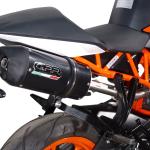 Scarico GPR compatibile con Ktm Rc 200 2014-2021 -  Deeptone Inox -  Scarico omologato -  silenziatore con db killer estraibile e raccordo specifico