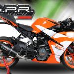 Scarico GPR compatibile con Ktm Rc 125 2017-2020 - Furore Nero