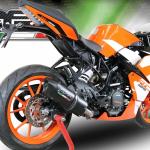 Scarico GPR compatibile con Ktm Rc 125 2017-2020 - Furore Nero