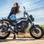 Scarico GPR compatibile con Kawasaki Z 650 RS 2021-2023 - Satinox Poppy 