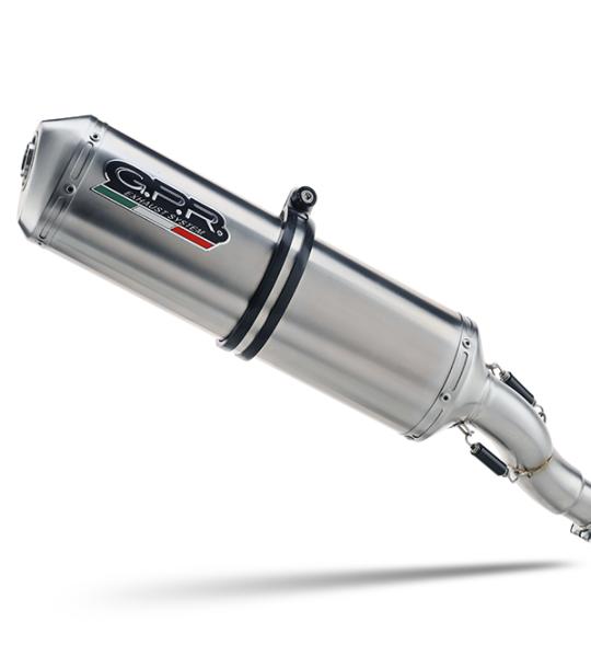 Scarico GPR compatibile con Kawasaki Versys 650 2006-2014 - Satinox 
