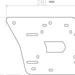 Coppia Supporto Borse Laterali (Per Borse Rigide) Can Am Spyder F3 2014>