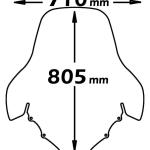 Parabrezza Tipo Alto Per Suzuki Burgman An 250-400 2003-2005