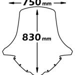 Parabrezza Tipo Alto Per Suzuki Burgman 400 K7 2006-2007