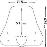 Parabrezza Media Protezione Per Suzuki Address 110 2015-2017