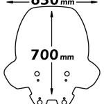 Parabrezza Alta Protezione Per Kymco Xciting 250  2005 - 2008