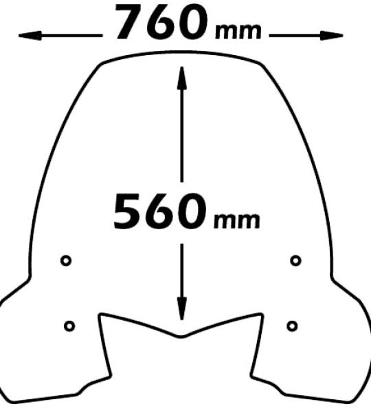 Parabrezza Alta Protezione Per Kymco People S 300 2008 - 2013