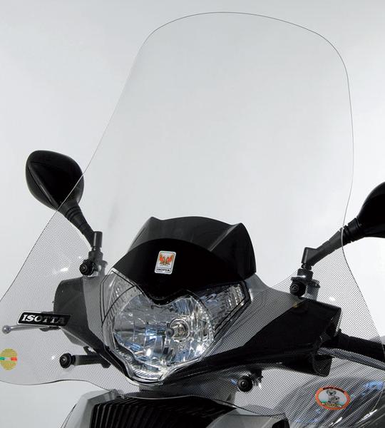 Parabrezza Media Protezione Per Kymco People 125I - 300I - 200I Con Serigrafia Anti Refrazione Solare