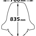 Parabrezza Tipo Alto Per Yamaha Majesty 250 2003-2006