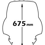 Parabrezza Di Ricambio Media Protezione Per Yamaha X-Max 125-250 2010-2013