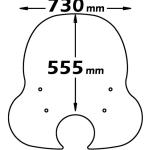 Parabrezza Base Per Aprilia Habana 50 Custom 1999 - 2002