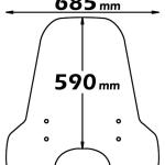 Parabrezza Tipo Originale Per Aprilia Scarabeo 50-100 2-4 Tempi 1994 - 2013