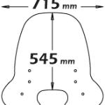 Parabrezza Media Protezione Per Aprilia Scarabeo 50 - 100 2-4Tempi 1994-2013