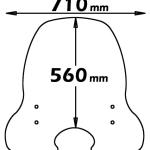 Parabrezza Media Protezione Per Kymco People 50-125-150  Con Serigrafia Anti Refrazione Solare