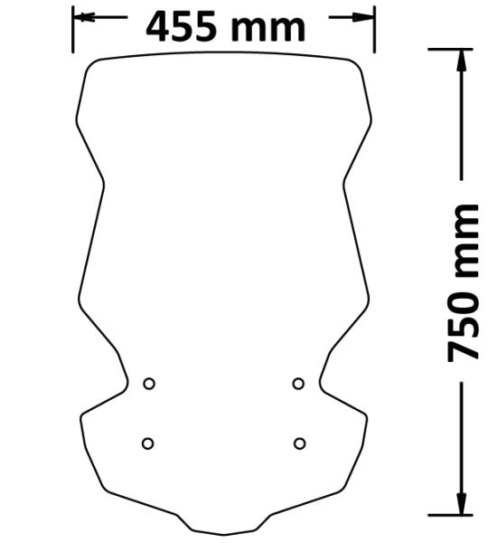 Parabrezza Alta Protezione Completo Di Spoiler Kymco Dtx 360 2021