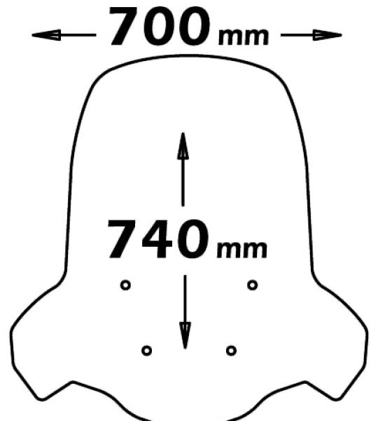 Parabrezza Alta Protezione Per X-Max 125-250-400 