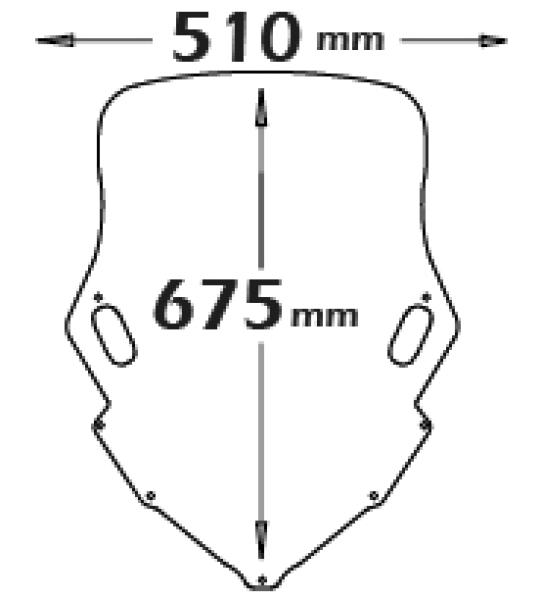 Cupolino Fumé Scuro Per Yamaha T-Max 500 2008>2011