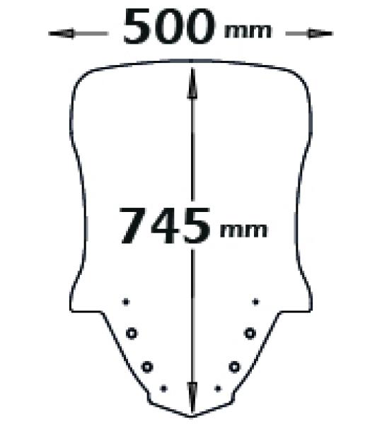 Parabrezza Alta Protezione Per X-Max 125-300-400 2017>2020