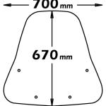 Parabrezza Media Protezione Vs 125-150 2007-2012
