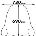 Parabrezza Media Protezione  Per Sym Symphony Sr 50-125-150