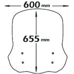 Parabrezza Media Protezione  Per Sym Crox 50-125 2017-