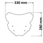 Cupolino Alto Fumé Scuro Per Yamaha Mt09 Sp 2022/2023