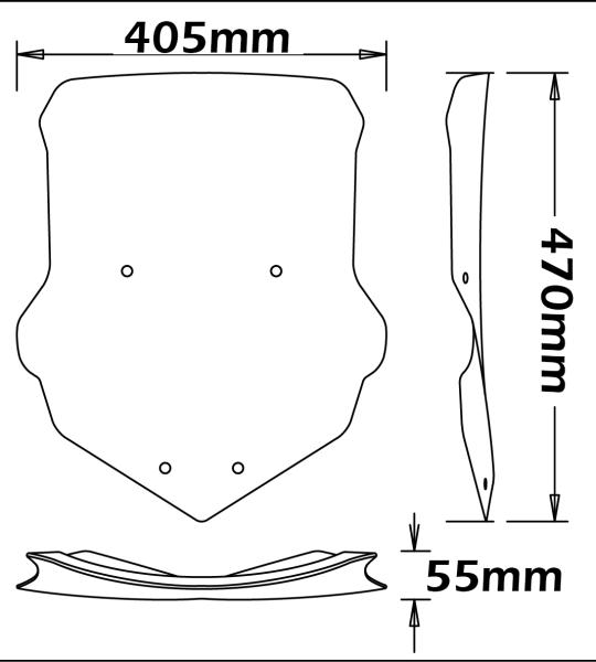 Cupolino Basso Per Yamaha Tracer 900 2015-17