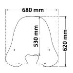 Parabrezza Media Protezione Per Keeway Logik 4T 125I 213 - 2020 / 150I 2013 - 2017