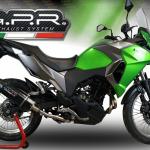Scarico GPR compatibile con Kawasaki Versys-X 300 2017-2021 - Furore Evo4 Nero