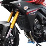 Protezione Radiatore In Alluminio Nero Testurizzato Per Yamaha Tracer 900