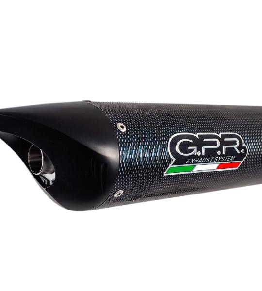 Scarico GPR compatibile con Benelli Tnt 899 2008-2016 -  Tiburon Poppy -  Scarico omologato -  silenziatore con db killer estraibile e raccordo specifico