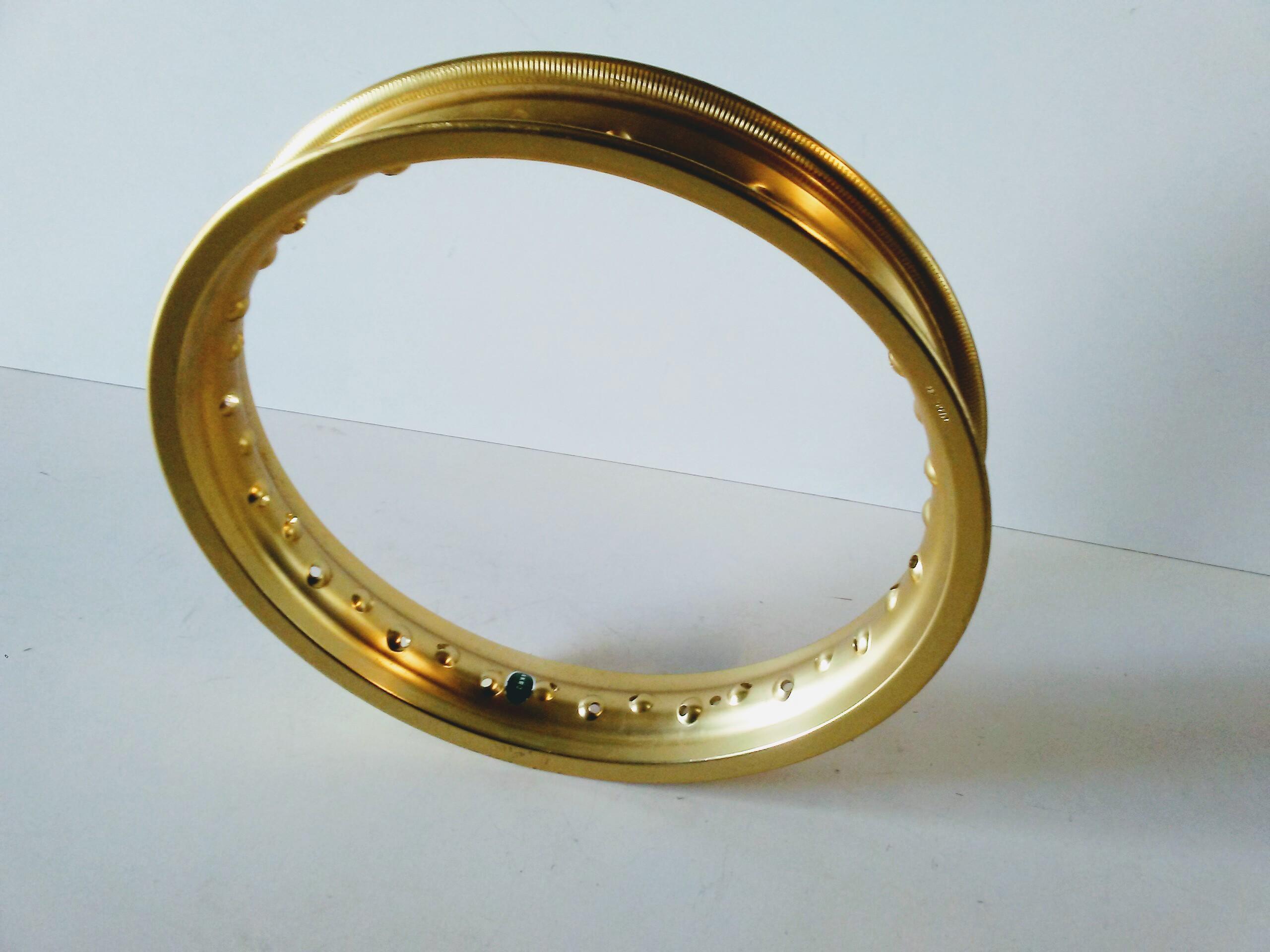 Cerchio AKRONT Alluminio Oro Ruota Posteriore 2-50X17 Fori 36 - Moto Laverda Atlas 600 - Vari Montaggi Moto Enduro 500 600cc