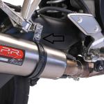 Scarico GPR compatibile con Yamaha Fz.1 - Fazer 1000  2006-2014 -  Furore Nero -  Terminale di scarico omologato -  fornito con db killer estraibile -  catalizzatore e raccordo specifico