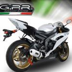 Scarico GPR compatibile con Yamaha Yzf R6 2006-2020 -  Albus Ceramic -  Scarico omologato -  silenziatore con db killer estraibile e raccordo specifico
