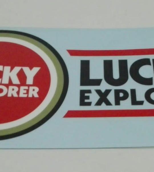 Adesivo serbatoio sinistro "LUCKY EXPLORER" per Cagiva Elefant 750, 900