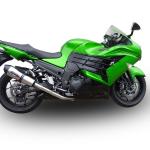 Scarico GPR compatibile con Kawasaki Zzr 1400 2012-2016 - Gpe Ann. titanium